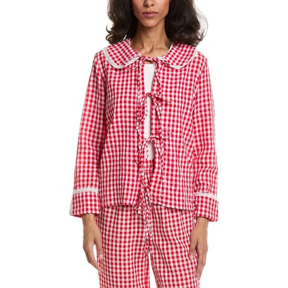 To My Lovers Womens Check Top, Red